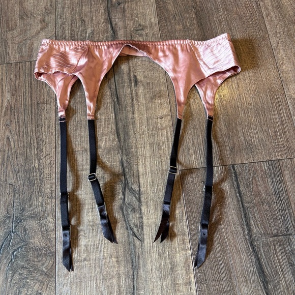 3489 Fleur Du Mal Top Stitch Garter Belt Size 3 - Picture 3 of 10